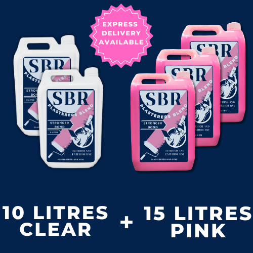 10 Litres Clear SBR & 15 Litres Pink SBR
