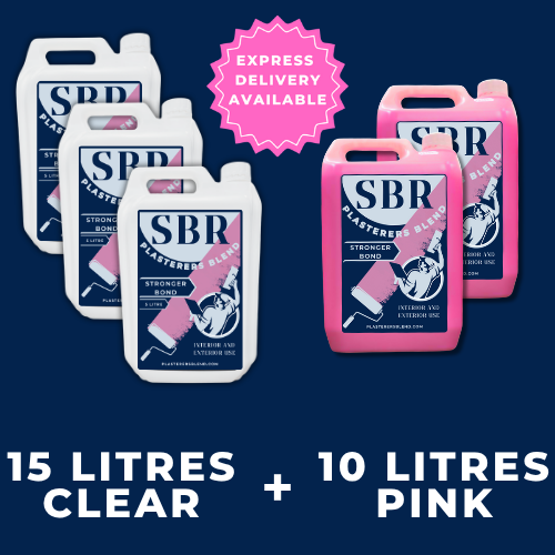 15 Litres Clear & 10 Litres Pink SBR
