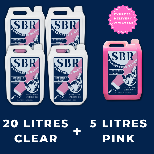 20 Litres Clear & 5 Litres Pink SBR
