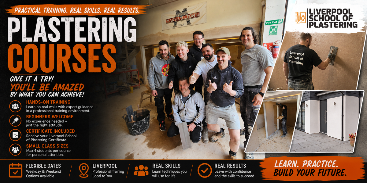 Hands On Plastering Courses - Learn the Art of Plastering in Liverpool